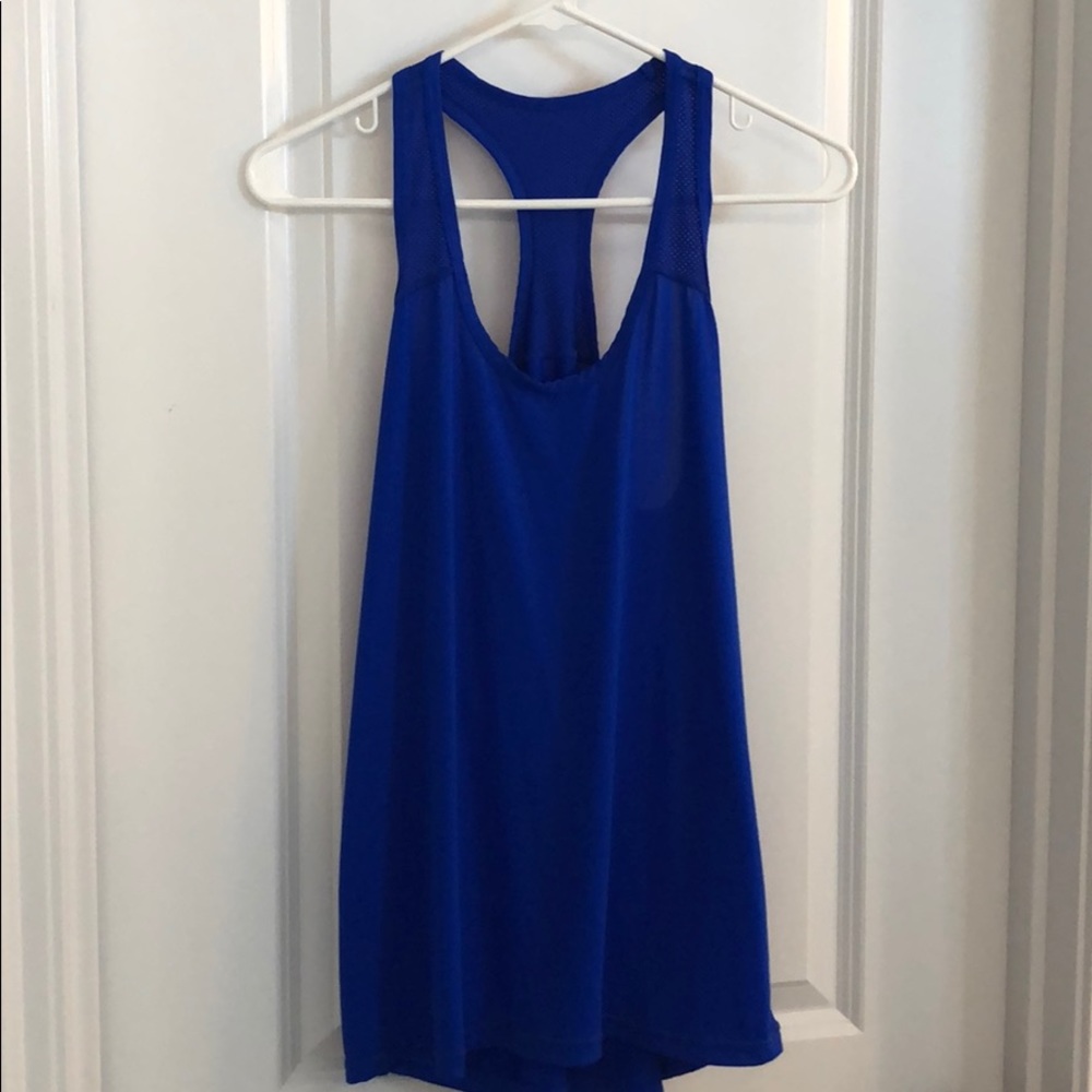 Bright Blue Xersion brand workout top